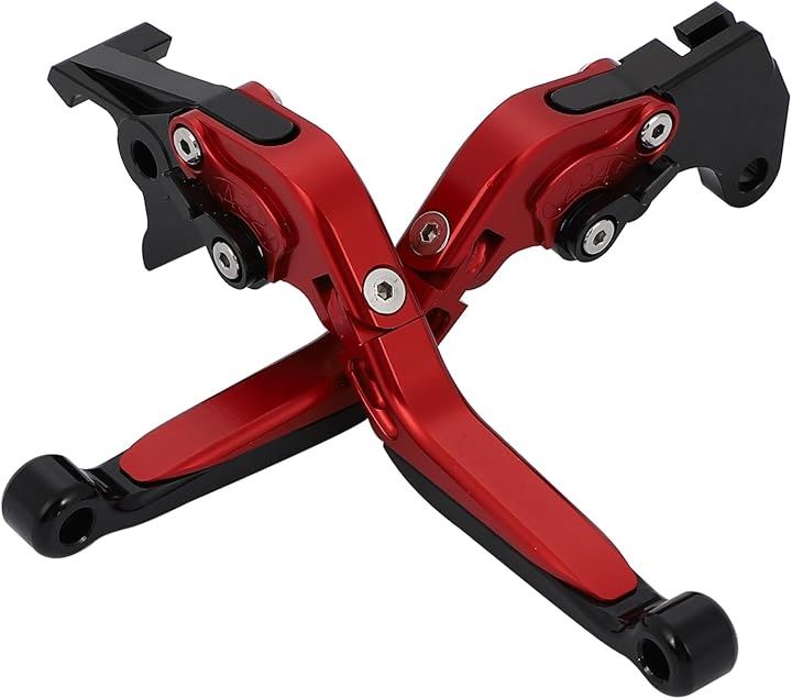 ブレーキ クラッチ レバー セット GSX250R V-Strom250 GSR250 GSXR 赤x黒(赤x黒)