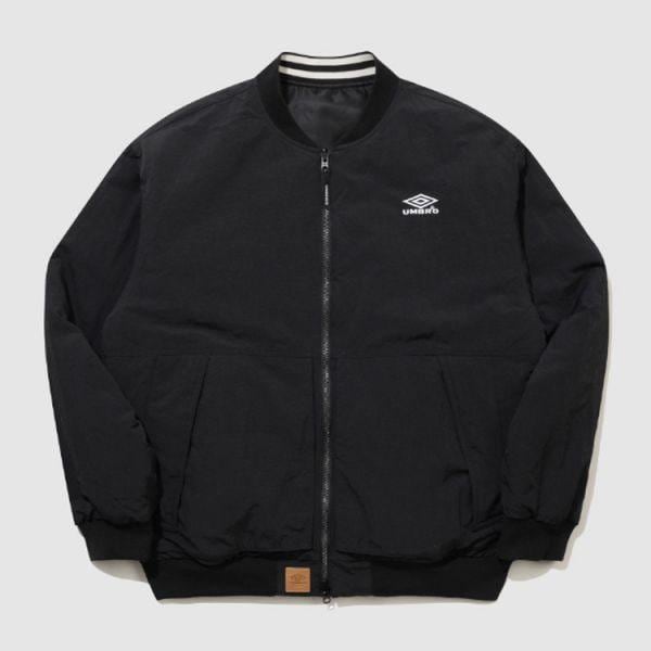 リバーシブルボンバーパディングジャケットブラックUR124CPJ21BLK 931339
