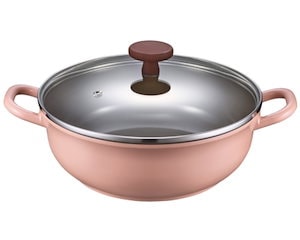 韓国製 簡単で 迅速な 洗浄 有害成分のない 安全な ノンスティック セラミックコーティング 丸鋳物 IH対応 感覚的な デザイン 鍋