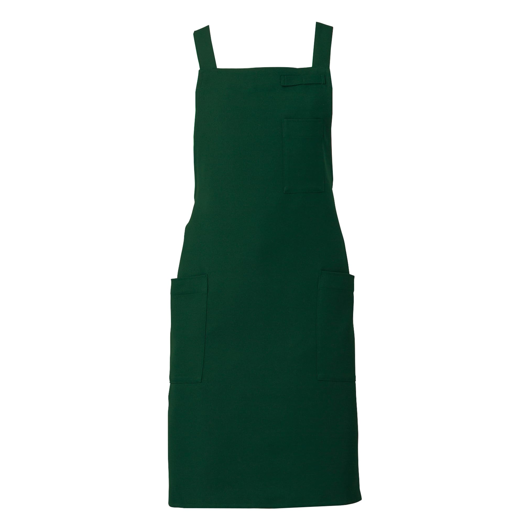 [アルベ] 胸当エプロン エプロン 胸当て X型 たすき掛け 汚れにくい [高耐久/耐塩素/はつ油/制電] 全9色 ポケット豊富 肩紐ずれ防止 飲食 スーパー サービス イベント 制服 衣裳 T809