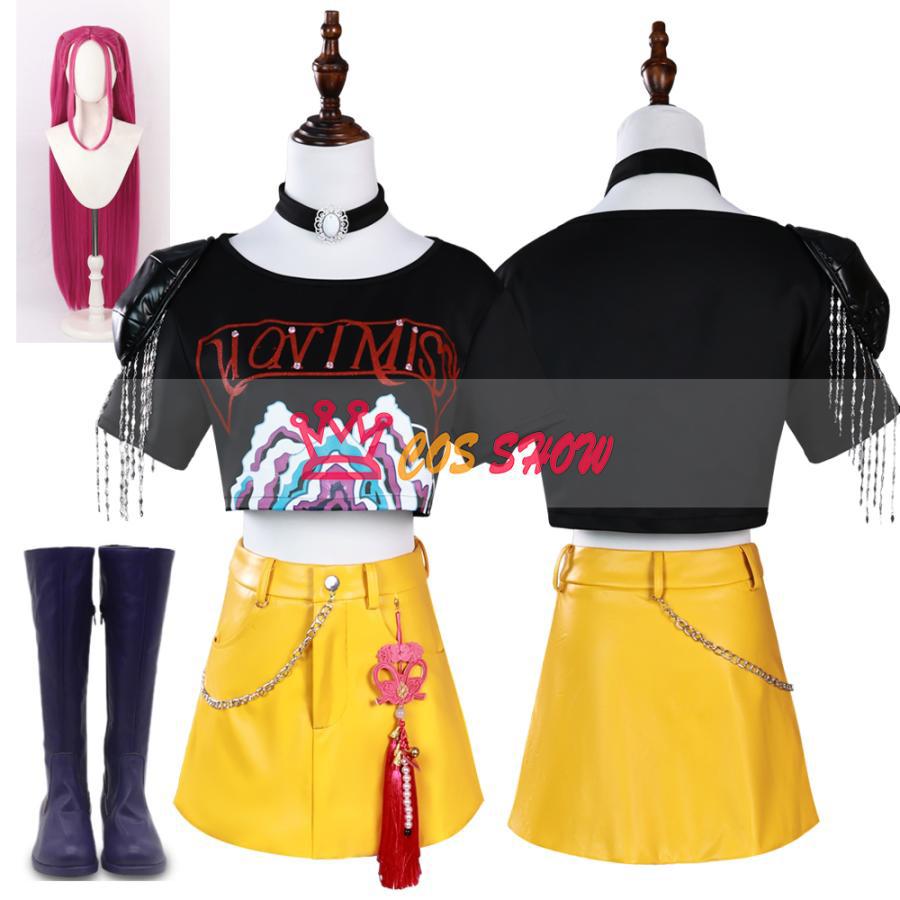 赤字販売!K-POPガールズ!デーモン・ハンターズ風 ミラ Mira コスプレ衣装 cosplay 仮装 子供 大人 イベント クリスマス ハロウィン ステージ 文化祭 学園祭 プレゼント