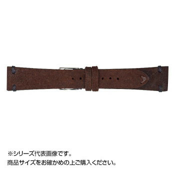 Emitta（エミッタ） 時計バンド ゴージュ 20mm チョコ （美錠:銀） EG-B20