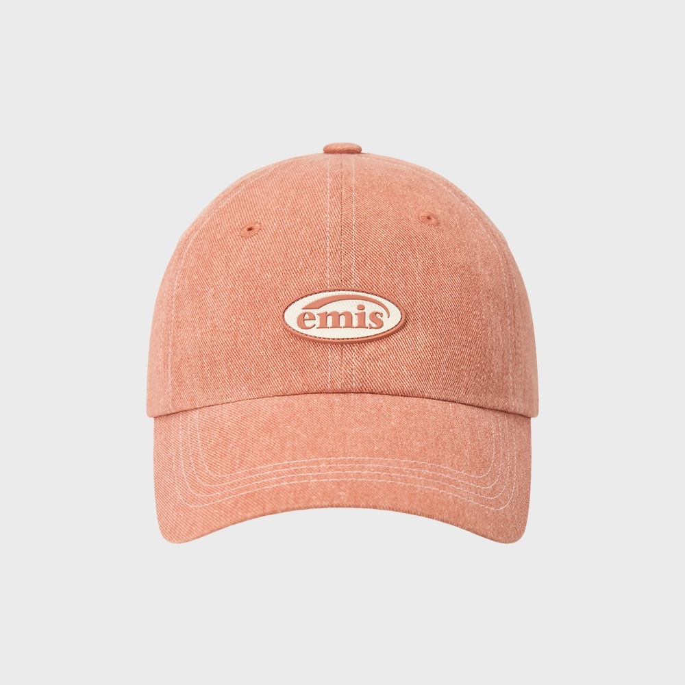 Emise ミニラバーパッチピグメントボールキャップ-オレンジ