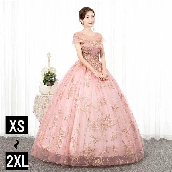 パーティードレス カラードレス ピンク 花嫁 結婚式 二次会 舞台衣装 ウエディング ロングドレス ピンク 韓国 演奏会 小さいサイズ ピアノ 発表会 豪華 成人式 大人 ステージ衣装 大きいサイズ 8,866円