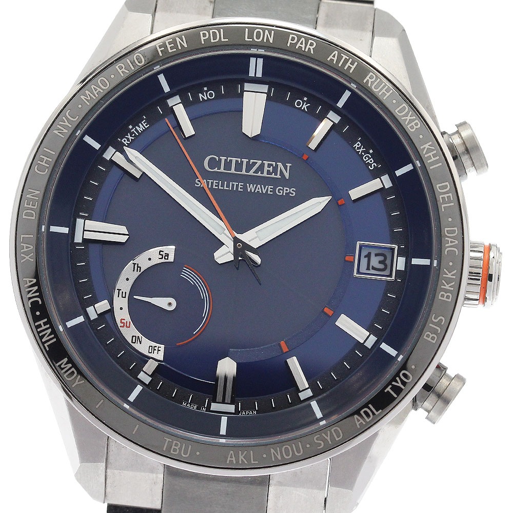 シチズン CITIZEN CC3085-51L/F150-T025811 アテッサ アクトライン ソーラー電波 メンズ 美品 _936368【中古】