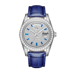 満天星のメンズ腕時計公式本物のダイヤモンド時計防水スイスの全自動機械式ムーブメント日付曜日機能