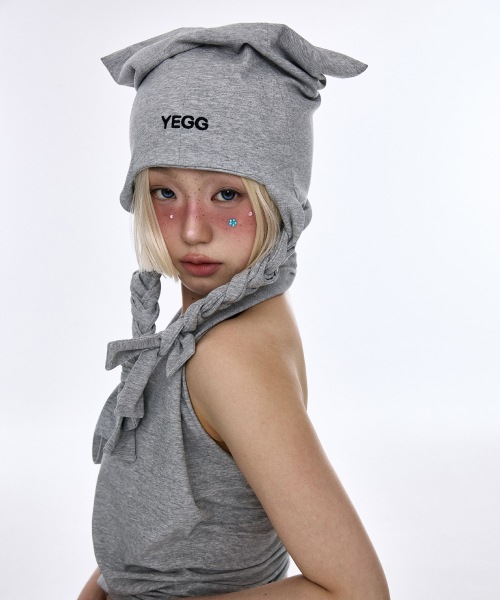 【YEGG】 Ear Beanie Gray キャップ 正規品