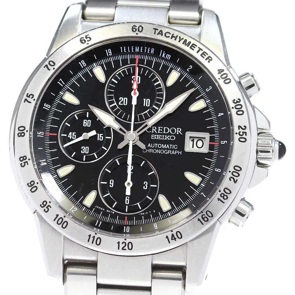 セイコー SEIKO GCBP997/6S78-0A10 クレドール フェニックス クロノグラフ デイト 自動巻き メンズ _831813【中古】
