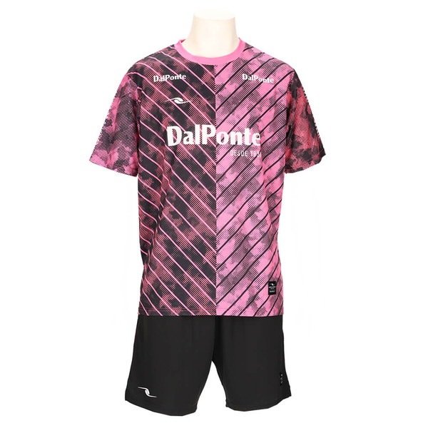 ダウポンチ DALPONTE 昇華プラクティススーツ 上下セット 半袖シャツ ハーフパンツ サッカー フットサル DPZ0436-PINK