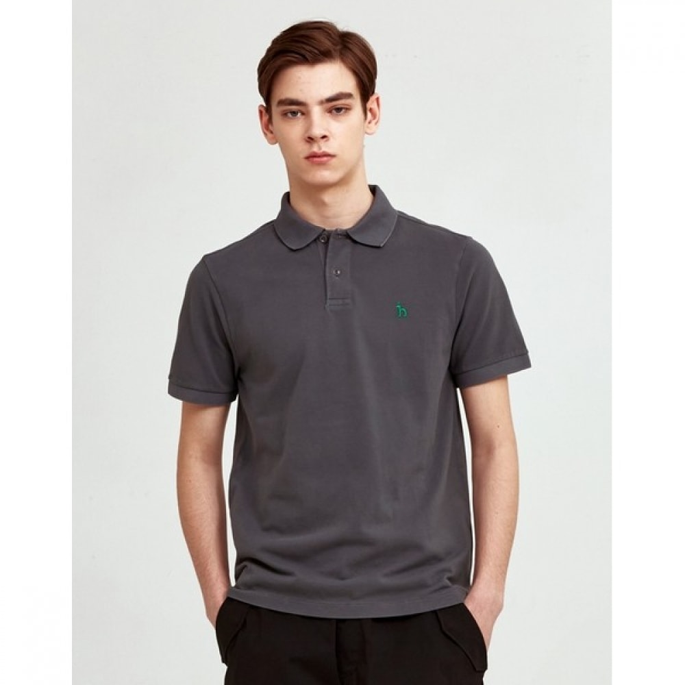 (ヘッジズ) 24SS チャコールショートスリーブピケ T シャツ HZTS4B405CG