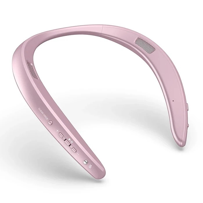 ウェアラブルネックスピーカー AN-SS3-P ピンク