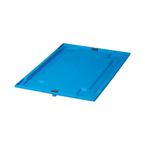 （まとめ） 積水テクノ成型折りたたみコンテナ フタ 75L用 ブルー TOCF02B 1枚 [x5セット]