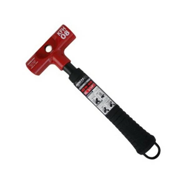 土牛 カラビナフック対応ハンマー KFH－08 レッド 大工道具 金槌 土牛