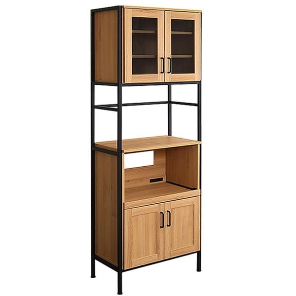 ホームテイスト GCK-1860 ヴィンテージスリム食器棚 SBO シャビーオーク メーカー直送