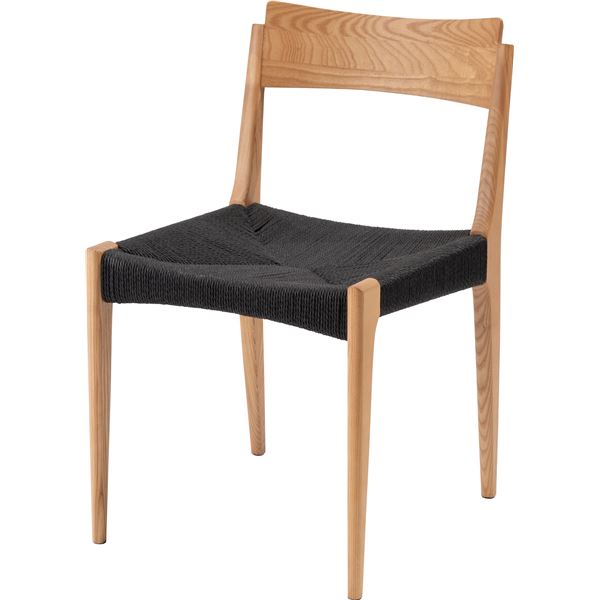 (2脚セット)ペーパーコードチェア 約幅46cm ナチュラル 完成品