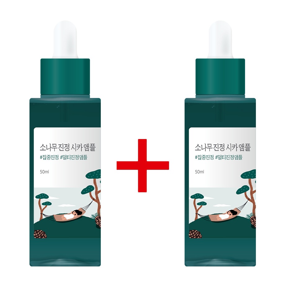 [1+1]松の木シカアンプル美容液 50ml+50ml 大容量/肌荒れケア/赤みケア/角質ケア/シカケア/敏感肌/低刺激/マイルドケア