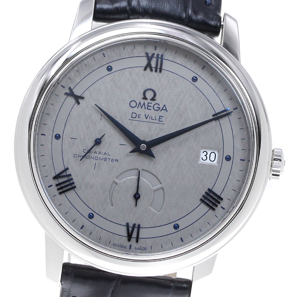 オメガ OMEGA 424.13.40.21.06.002 デビル プレステージ パワーリザーブ 自動巻き メンズ 美品 箱・保証書付き_835701【中古】