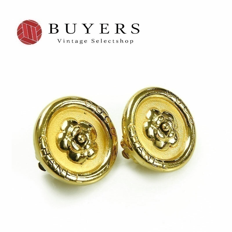 中古 シャネル イヤリング アクセサリー ココマーク CHANEL カメリア ゴールド ヴィンテージ VINTAGE レディース GP 97P Earrings accessories【中古】