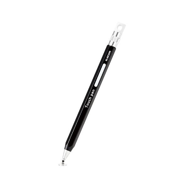 (3個セット) エレコム 6角鉛筆タッチペン ブラック P-TPENDEBKX3