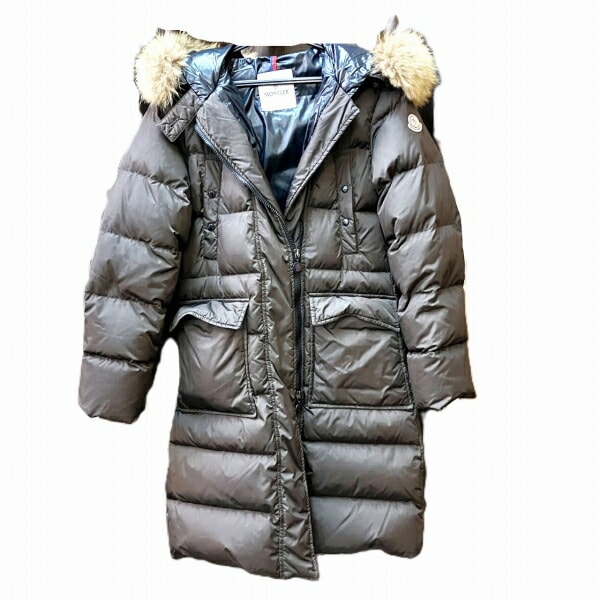 モンクレール 920-093-49335-91 ブラウン 0サイズ ダウンジャケット【中古】