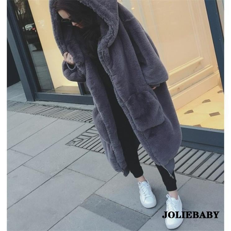 ムートンコート レディース 暖かい ロング丈 ふわふわ ボリュームファーコート 中綿コート 冬新作 ファーコート フェイクファー 冬アウター フード