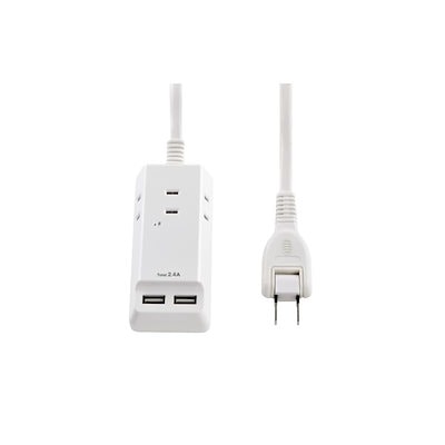 他サイト： WL-2205SU 耐雷USBコード付きタップ 0.5mの商品画像