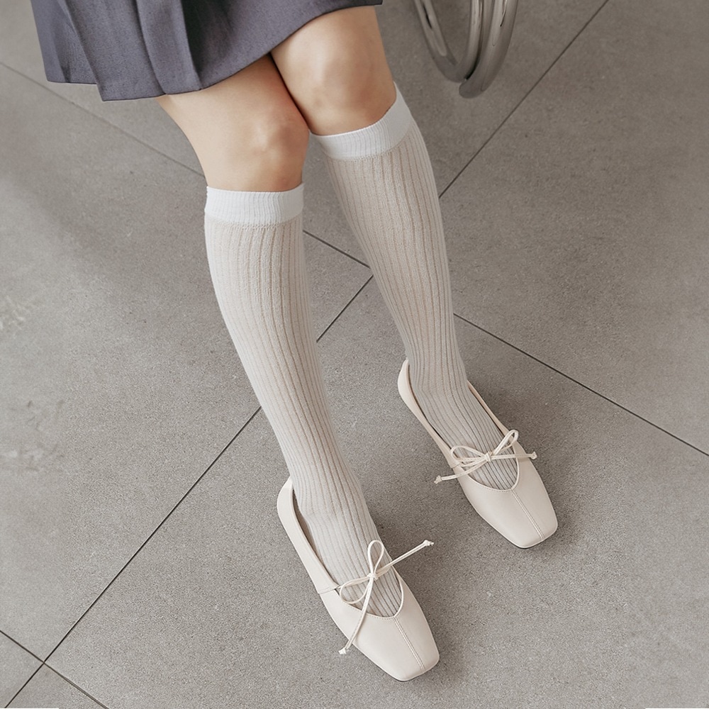 エイリンリボンストラップフラットシューズ