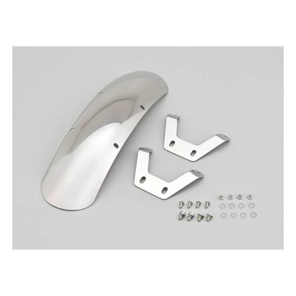 ステンレスショートフェンダー フロント W650/400/250TR用 ステンレス/バフ D42792パーツ