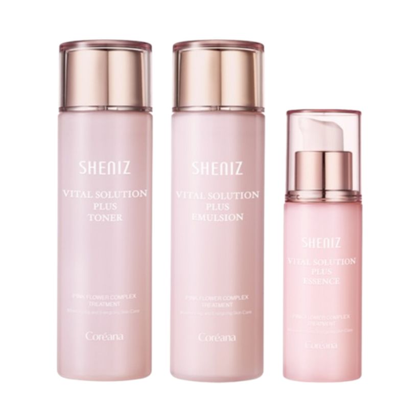 [正規品]弾力強化 シュニーズ バイタル スキントナー150ml+エマルジョン150ml+エッセンス55ml
