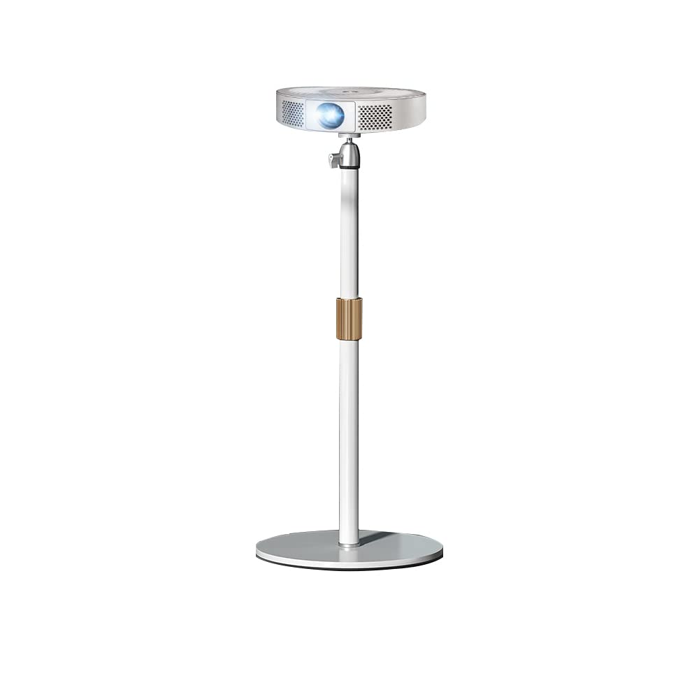 HVAYINGプロジェクタースタンド高さ調節可能角度調整可能金属構造め安定性が良いホワイト色でおしゃれな家庭用オフィス用スタンド