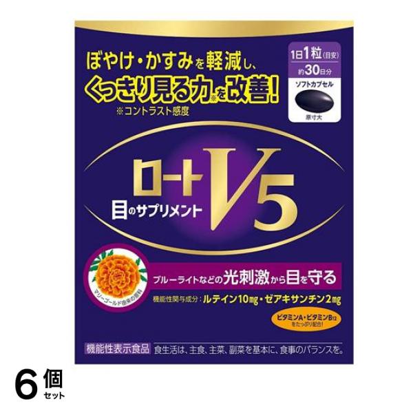 ロートV5a 目のサプリメント 30粒 (約30日分) 6個セット