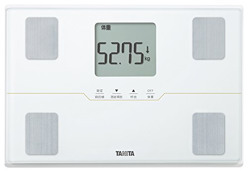 タニタ 体重計 体組成計 50g ホワイト BC-315 WH【体脂肪率/内臓脂肪レベル/筋肉量/基礎代謝量/体内年齢/推定骨量/BMI/立掛け収納OK/乗るピタ】