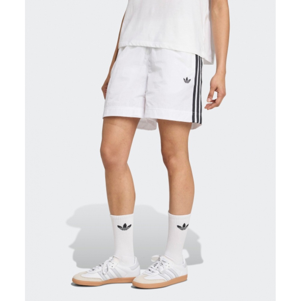 ADIDAS 3S ウーブンショートパンツ - ホワイト:ブラック / JW5098