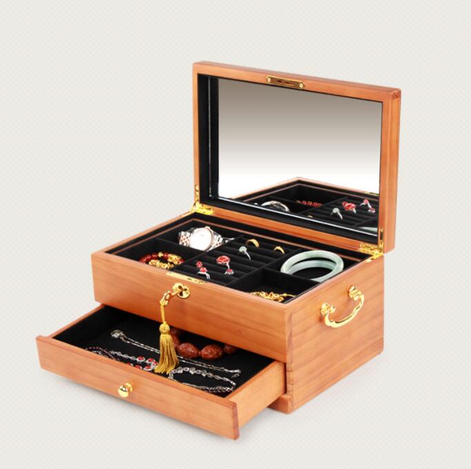 【新作】アクセサリーケース ジュエリーボックス 木製 アンティーク風 ジュエリーケース アクセサリーボックス 大容量 引き出し 小物入れ アクセサリー 収納 おしゃれ ケース コンパクト 可愛い ネッ