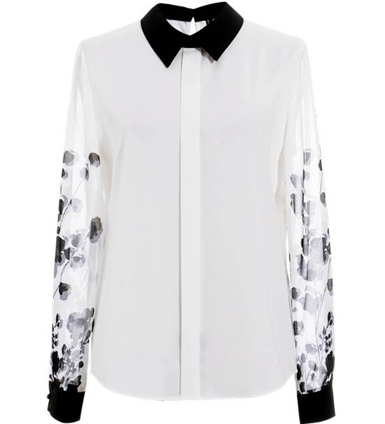 芸術的 トップス シャツ 袖あり 長袖 襟付き シフォン きれいめ シンプル 大人 上品 おしゃれ