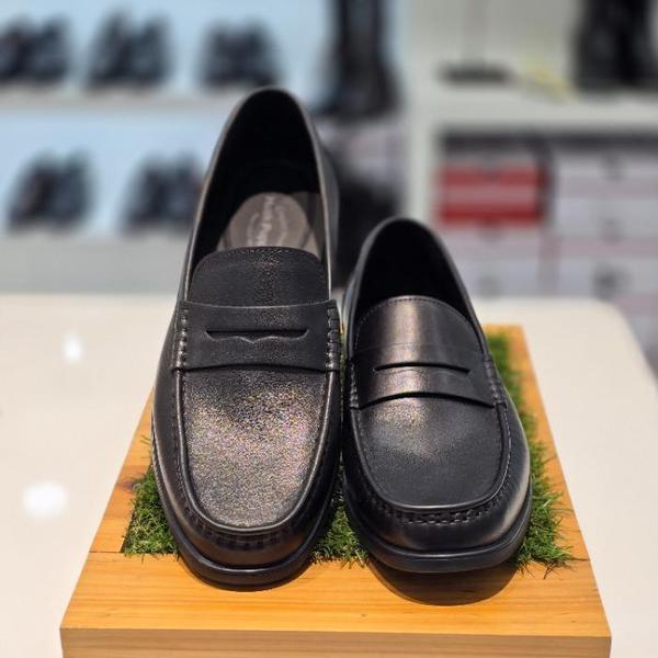 セーブゾーン04男性超軽量ベーシックコンフォートペニーローファーマットA ブラック 3DDIDOFKDKEP52 (S43579691)