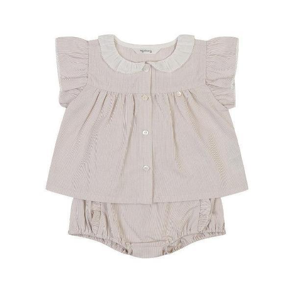 TC01 夏アリーSTノースリーブ4部 上下 BEIGE 01T323055 (S49694075)