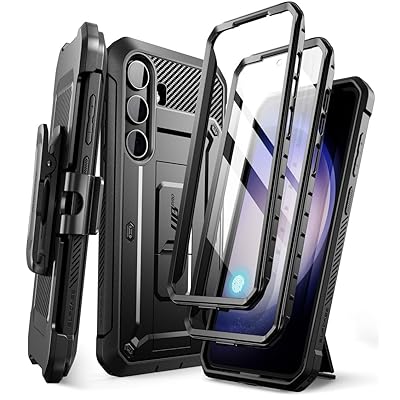 SUPCASE Galaxy S24 ケース 5G 2024年 SC-51E SCG25 米軍MIL規格取得 二枚前面カバー 回転式ベルトクリップ付属 スタンド機能 保護フィルム付き 指紋認証対応 耐 6,714円