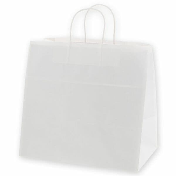 シモジマ HEIKO 手提げ紙袋 25チャームバッグ 25CB 34-1 白無地 50枚 幅340xマチ220x高320mm 003269000