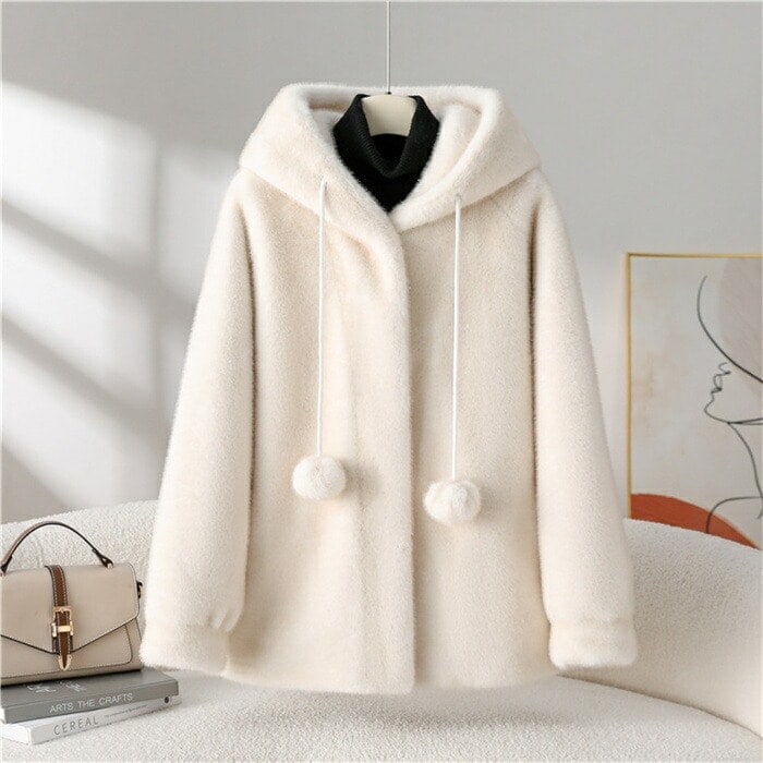 【即納】ファーコート レディース 冬 ブルゾン ジャケット 防寒 アウター フード付き コート ボア ゆったり オーバーサイズ 防寒コート もこもこ 上着 ビッグシルエット 大きいサイズ ふわふわ 暖