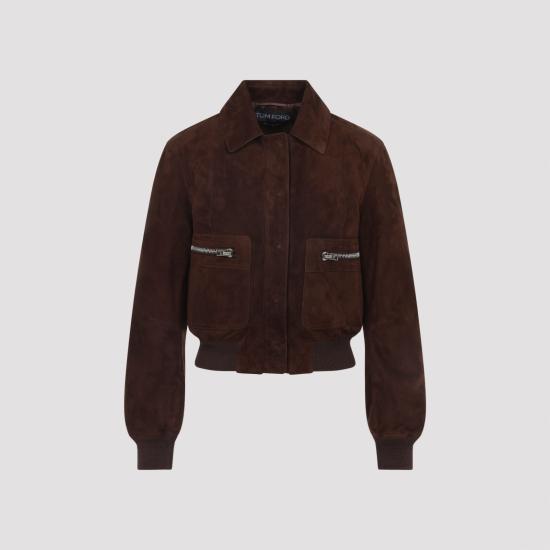 TOMFORD Women Jackets CSL794 LEX417 EBB WARM CHOCOLATE