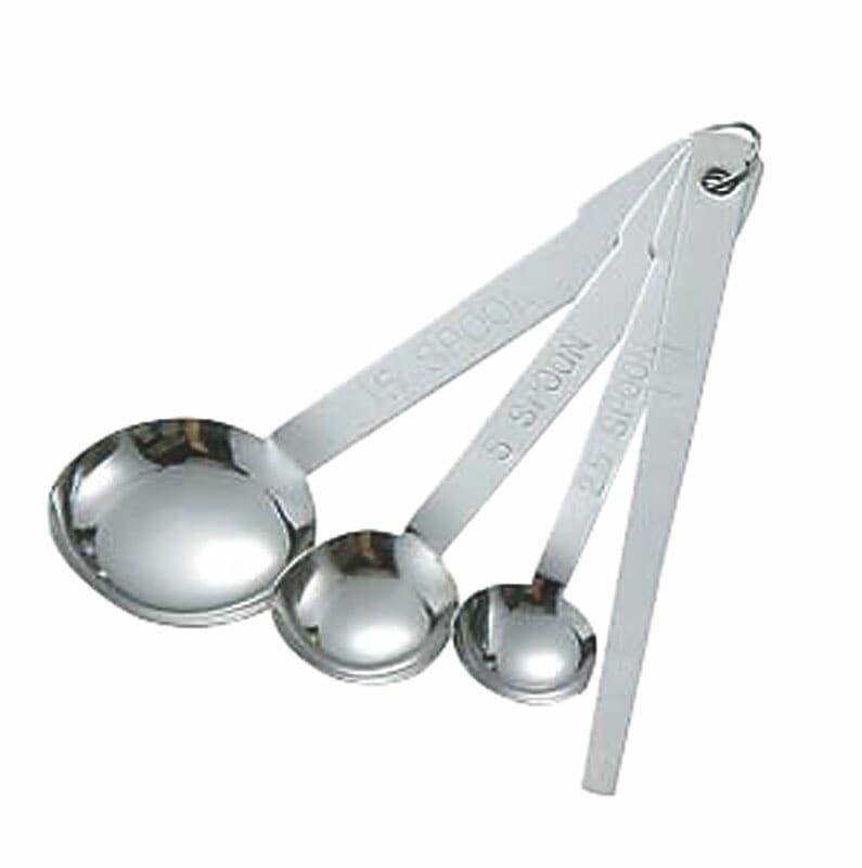 （まとめ買い）カンダ 18-0計量スプーン 3本組（ヘラ付） [x10]