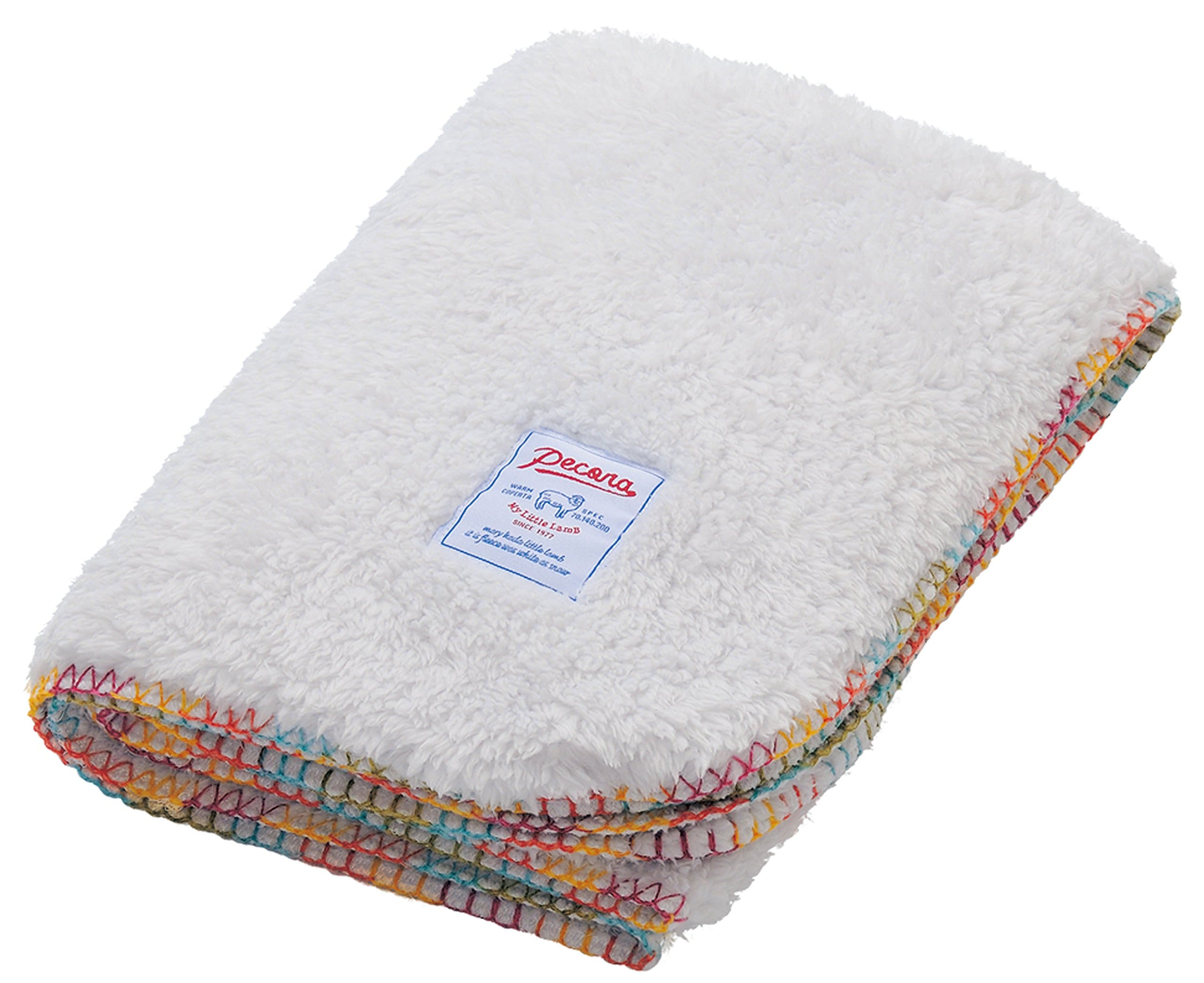 PECORA 羊のようにフワフワ 両面ボア ふんわりブランケット 大判 LL 140×200 グレー