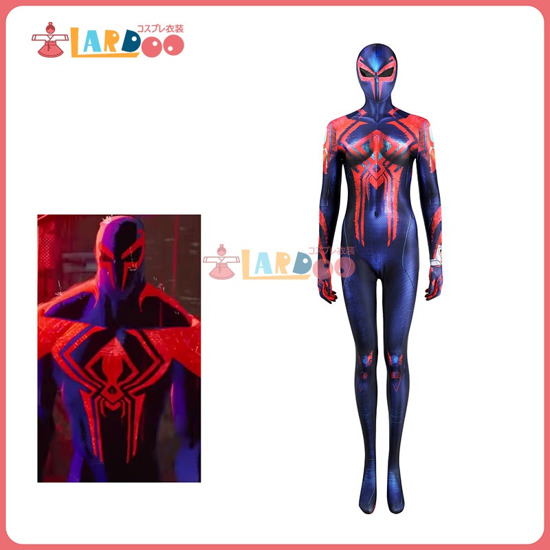 【工場直販 品質保証】 スパイダーマン ミゲル オハラ / スパイダーマン2099 全身タイツ コスプレ衣装 コスチューム cosplay