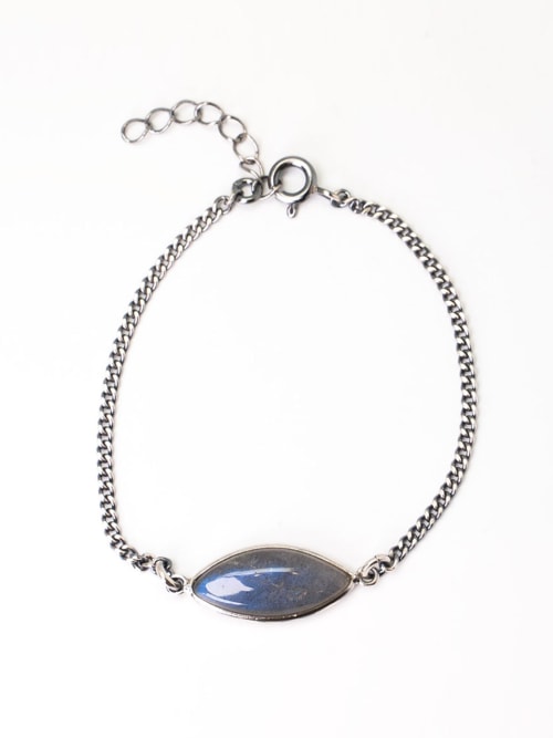 【HARANG】 HR 73B_Oval Blue Labradorite Bracelet 正規品
