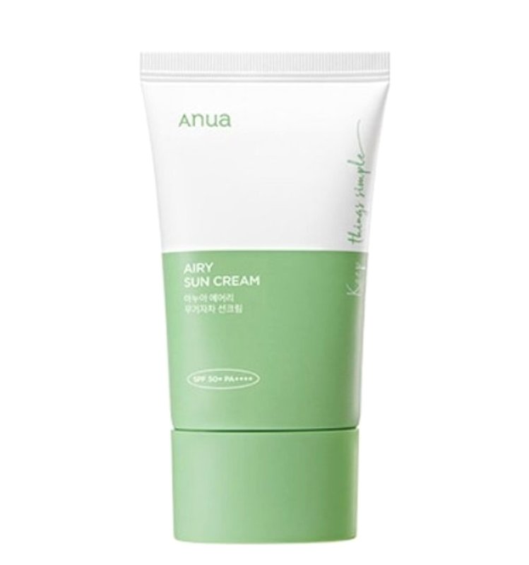 エアリー 無機系 日焼け止め 50ml (SPF50+ PA++++) / 肌に優しく安全な無機系日焼け止め