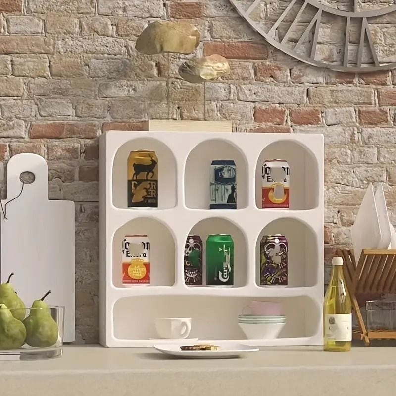収納 リビング キッチン 北欧風 韓国風 ホワイト ブラック 棚 シンプル 可愛い カップホルダー ディスプレイ ラック 小物入れ シェルフ おしゃれ 雑貨ラック