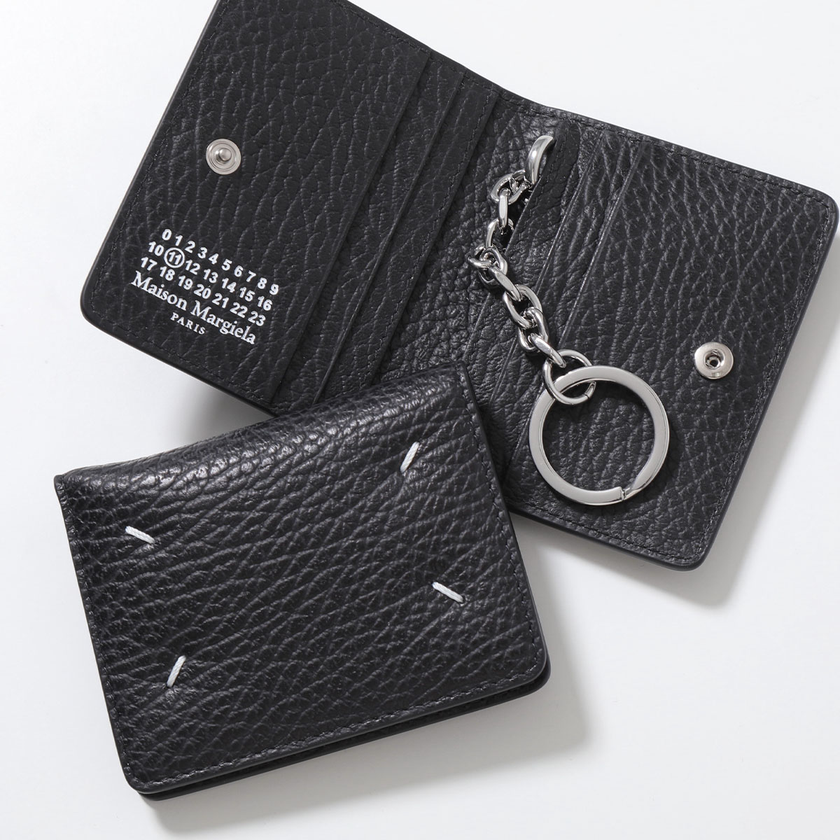 MAISON MARGIELA メゾンマルジェラ カードケース S56UI0128 P4455 レディース レザー キーリング付き パスケース カラー6色 S56UI0128P4455T8013