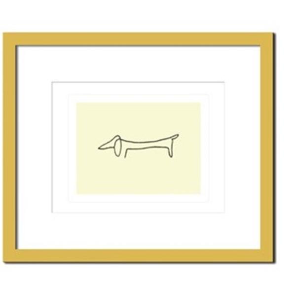 アートパネル ピカソ 額 フレーム おしゃれ 絵画 モダンアート 壁掛け ウォールデコレーション Pablo, Picasso Le chien 650x550mm