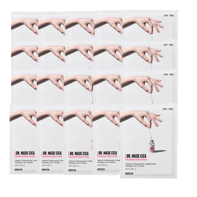 [緊急鎮静/跡ケア/ 25ml X 20枚] シカ鎮静マスクパック [25ml x 5枚入]x4set/ 計20枚 5,951円